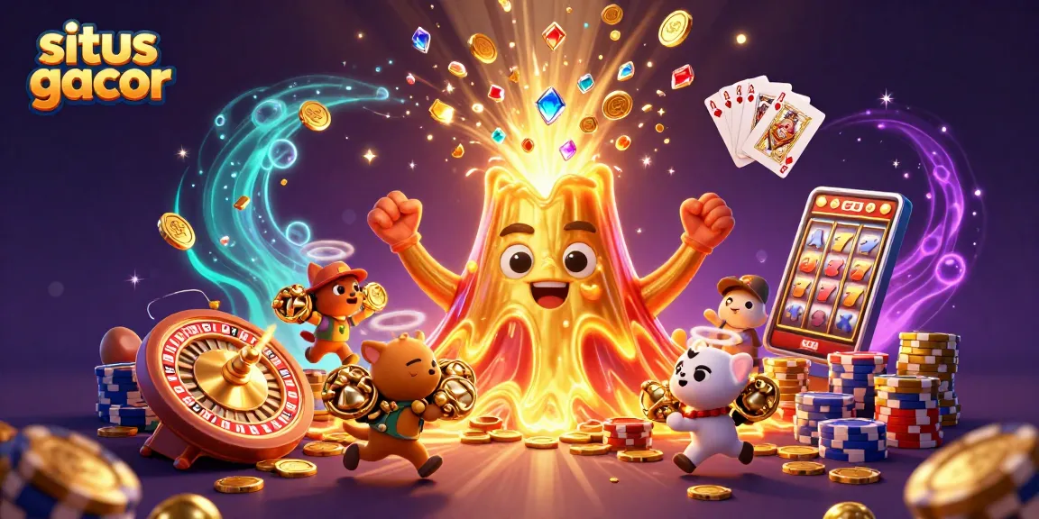Experience the excitement of situs gacor with a vibrant eruption of treasures and captivating casino elements.