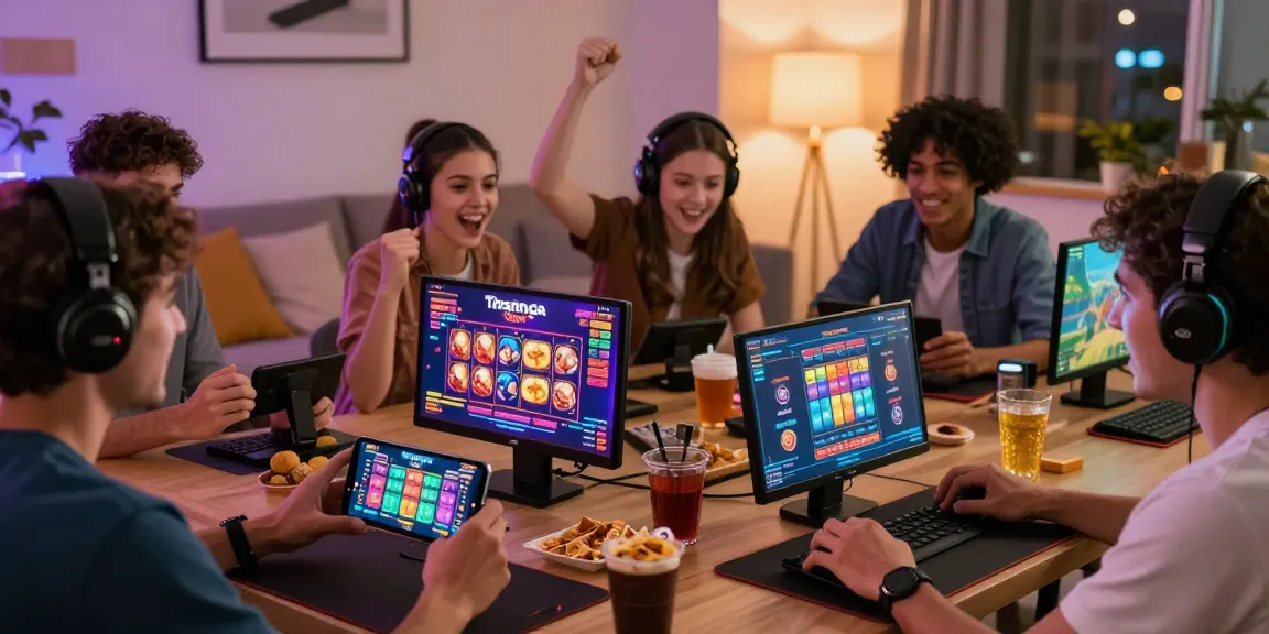 Tiranga Game players enjoying colour prediction and crash games in a vibrant home setting.