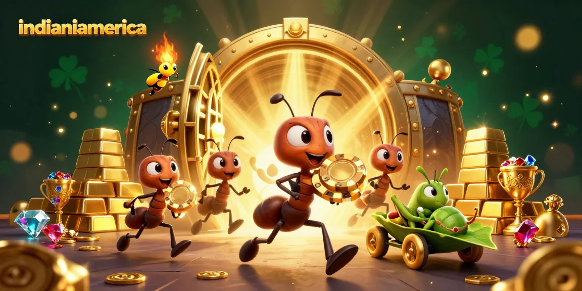 Join the action with indianiamerica as ants pull off a heist in this vibrant casino scene.