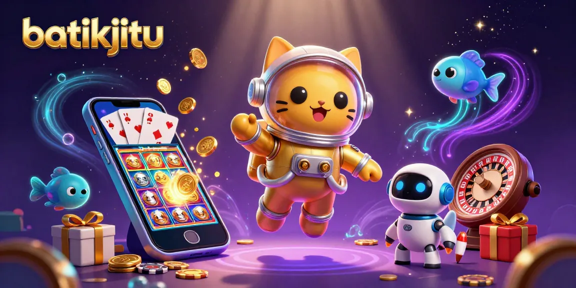 Bermain di batikjitu, anjing robot meluncur di luar angkasa sambil mengumpulkan koin emas.
