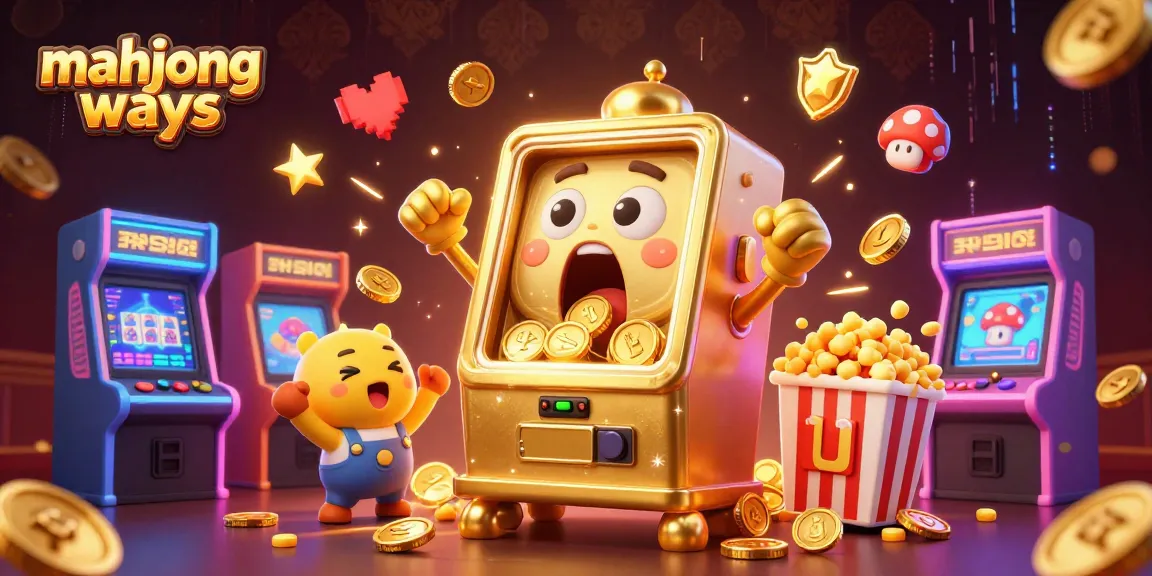 Experience the thrill of mahjong ways with our stunning slot machine illustration hitting a jackpot!