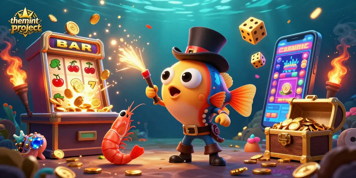 Permainan kasino seru themintproject dengan lambang jackpot menarik perhatian di kedalaman laut